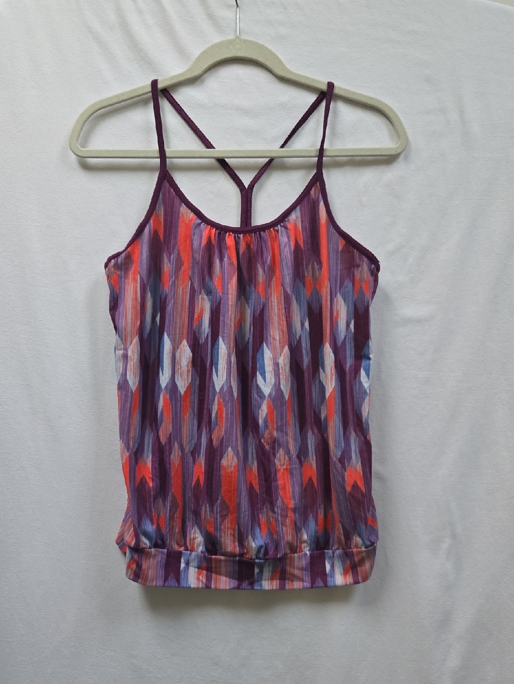 Prana Purple Geo-Print Strappy Camisole